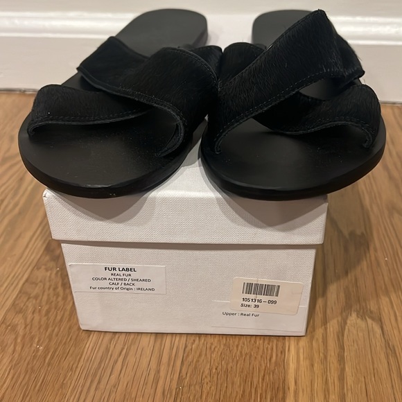 Ancient Greek sandals - upper real fur - Picture 2 of 3